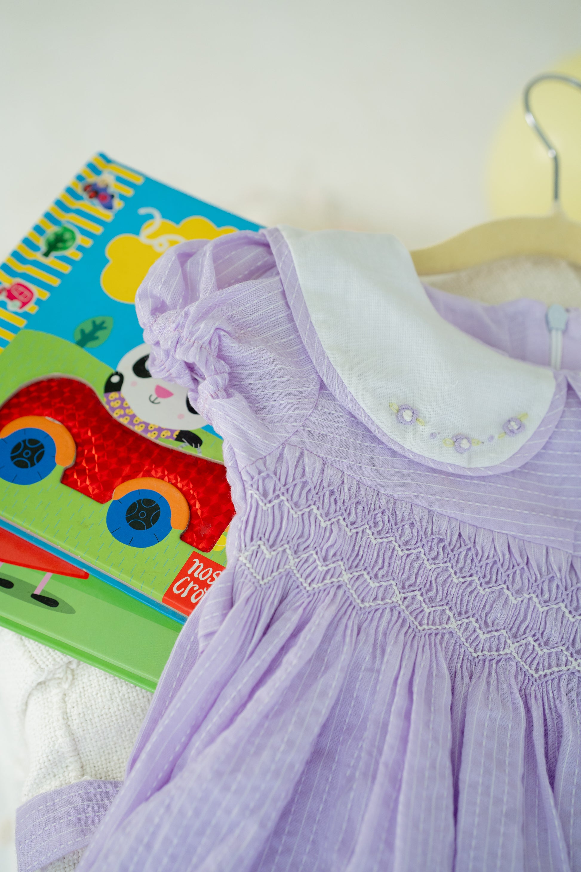 LITTLE LAVENDER SMOCKED FROCK