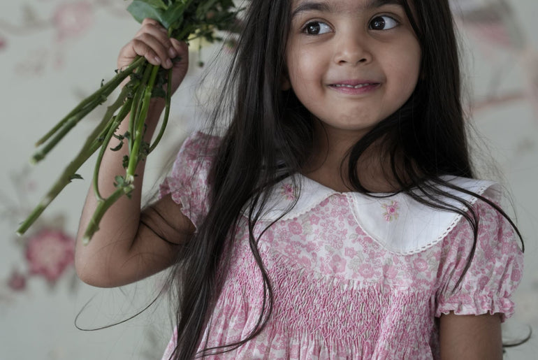 PINK BLOOM FROCK