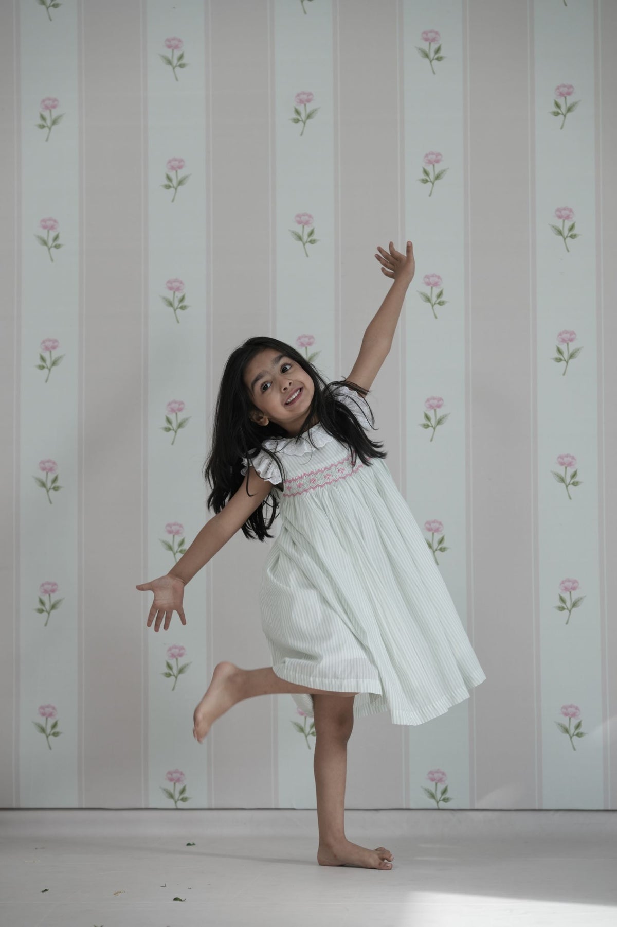 MINTY ROSE FLEUR FROCK