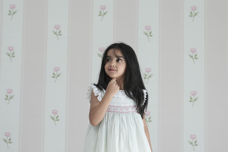 MINTY ROSE FLEUR FROCK