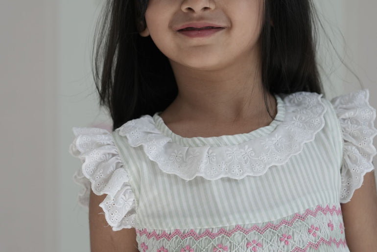 MINTY ROSE FLEUR FROCK