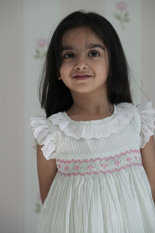 MINTY ROSE FLEUR FROCK