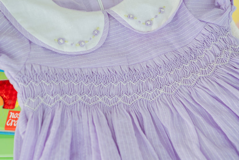 LITTLE LAVENDER SMOCKED FROCK