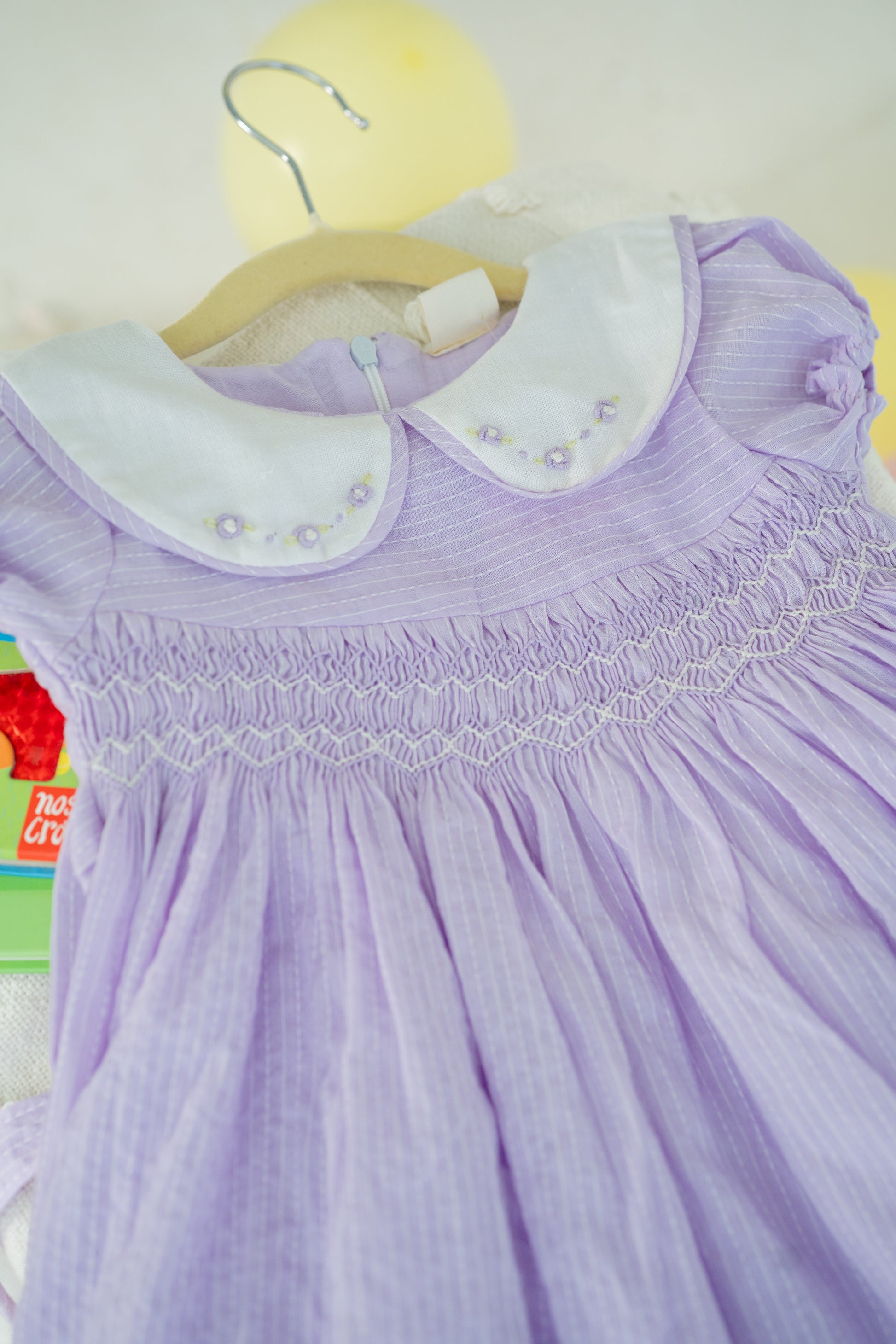 LITTLE LAVENDER SMOCKED FROCK