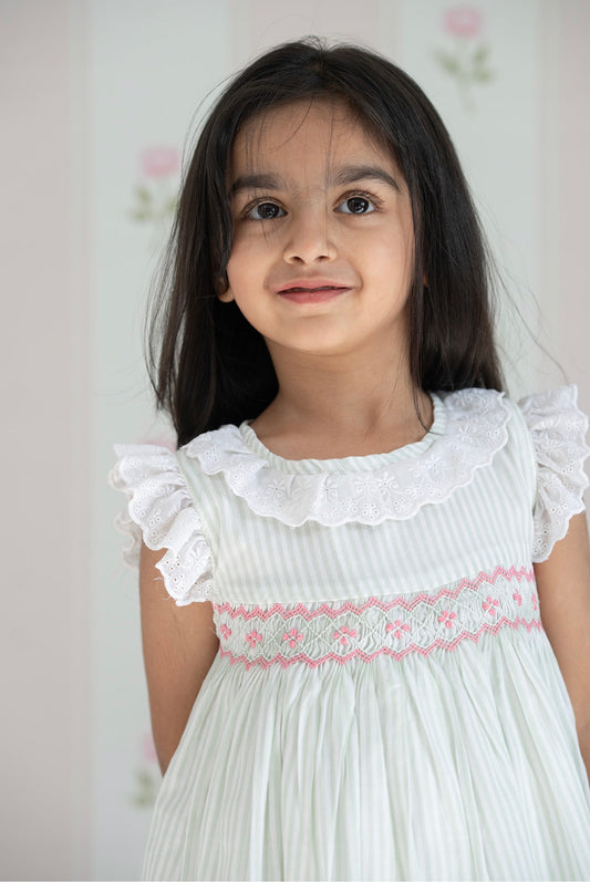 MINTY ROSE FLEUR FROCK