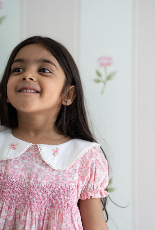 PINK BLOOM FROCK