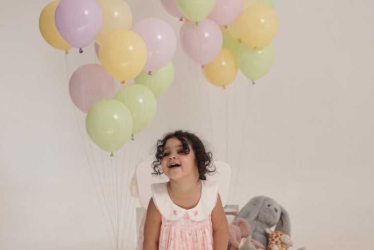 ELSIE CHECK BLOOM FROCK