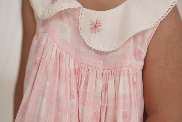ELSIE CHECK BLOOM FROCK