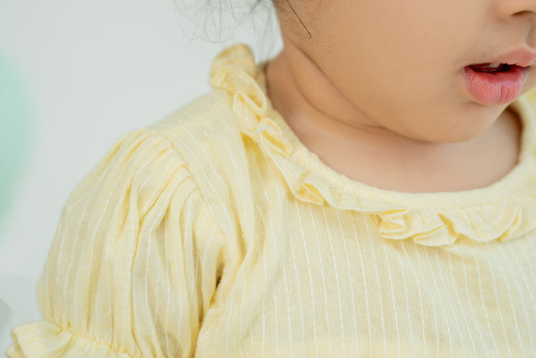 PASTEL YELLOW SMOCKED FROCK