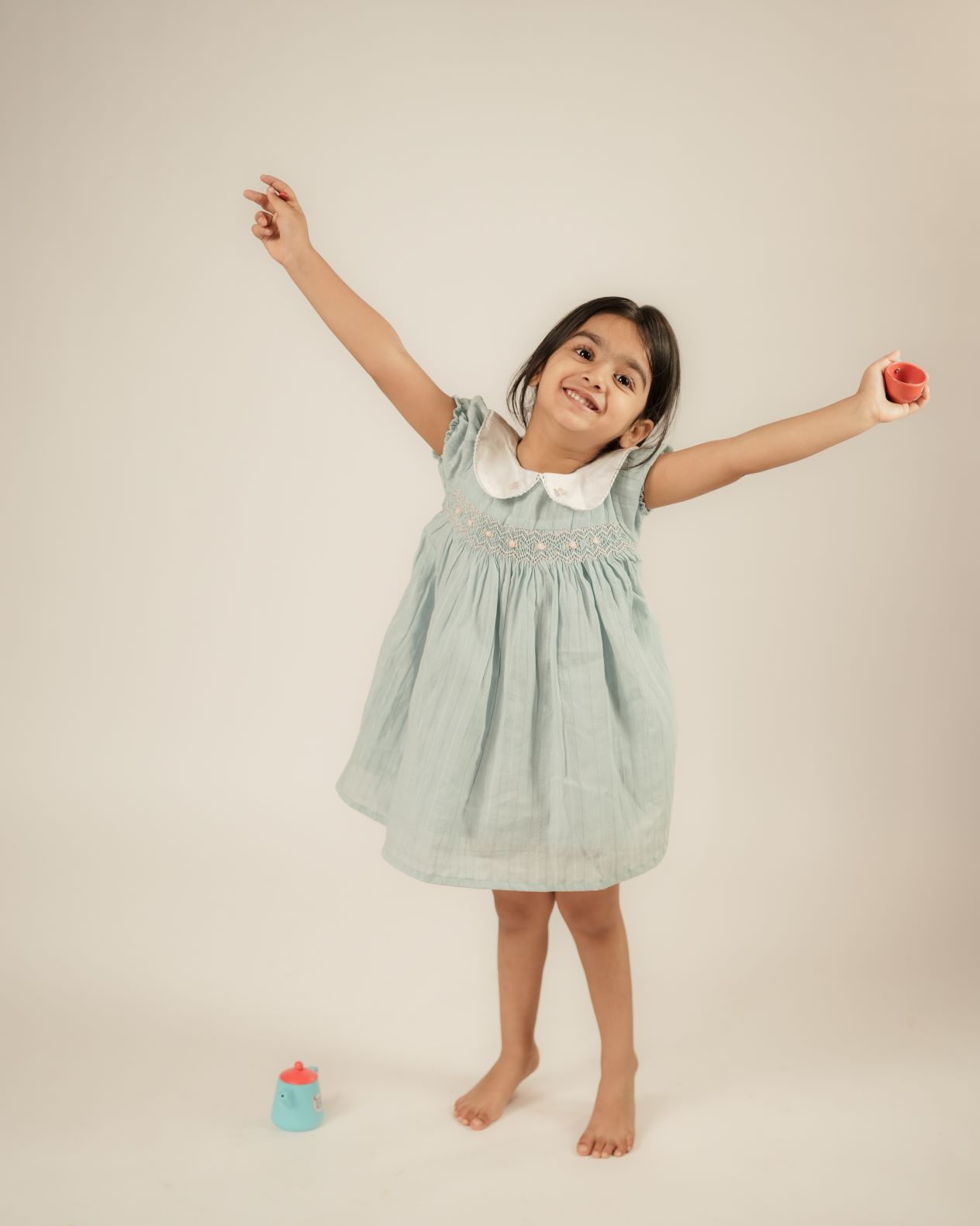 BLUEBERRY SMOCKED FROCK