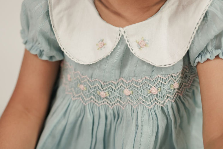BLUEBERRY SMOCKED FROCK
